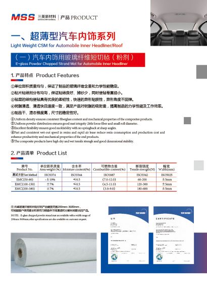 Light Weight CSM for Automobile